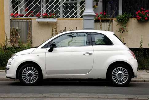 fiat 500 weißer Fiat 500 – Beispiel für Gebrauchtwagenankauf Gescher
